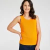 New Ladies Essential Crew Vest Tangerine Women Basics | Vests