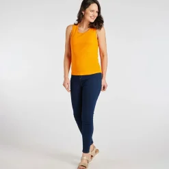 New Ladies Essential Crew Vest Tangerine Women Basics | Vests