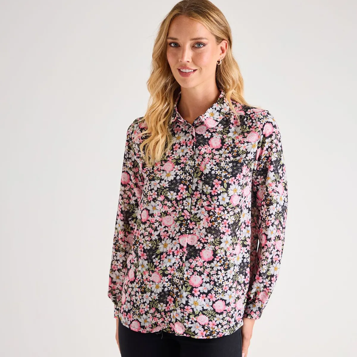 Discount Ladies Floral Blouse Women Shirts & Blouses