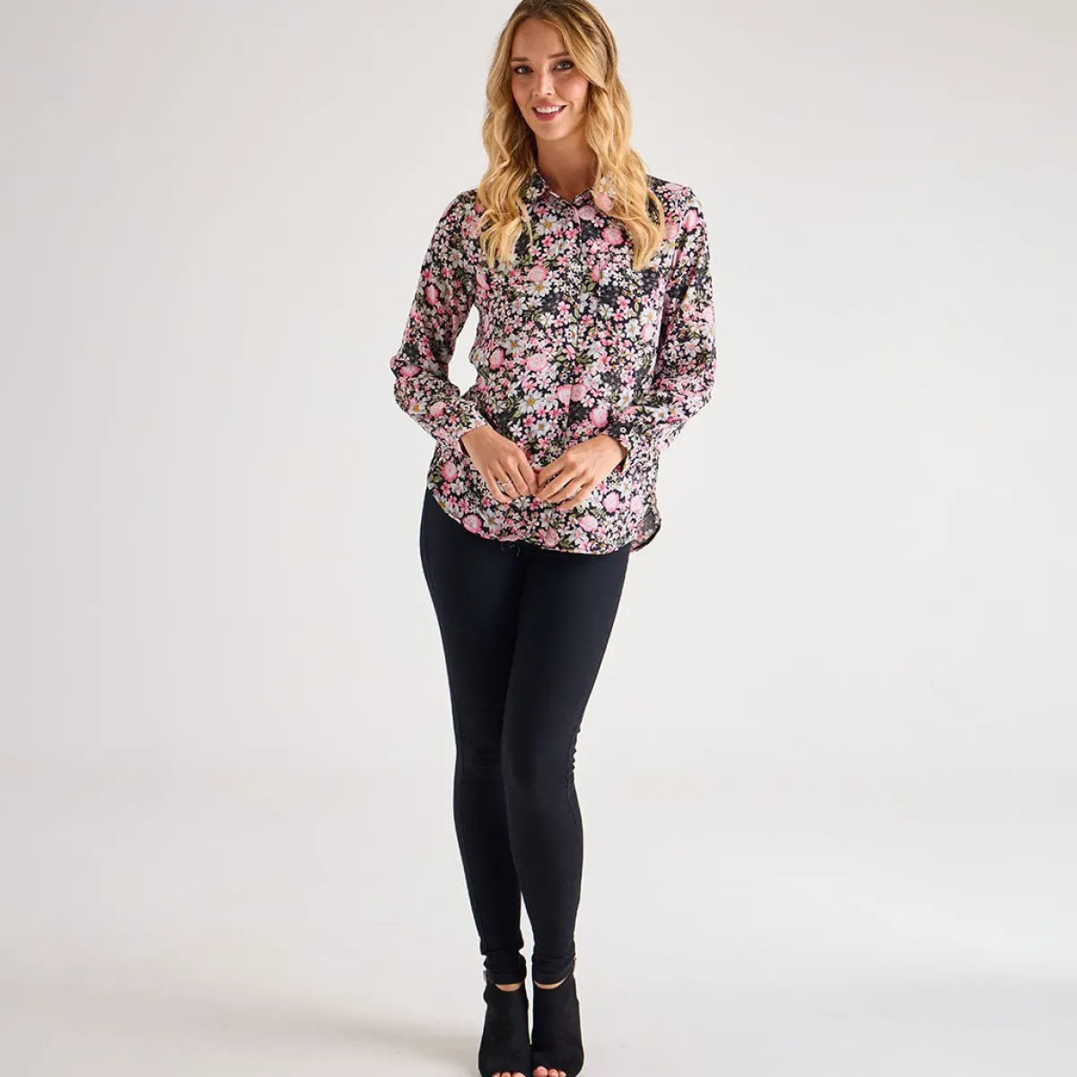 Discount Ladies Floral Blouse Women Shirts & Blouses