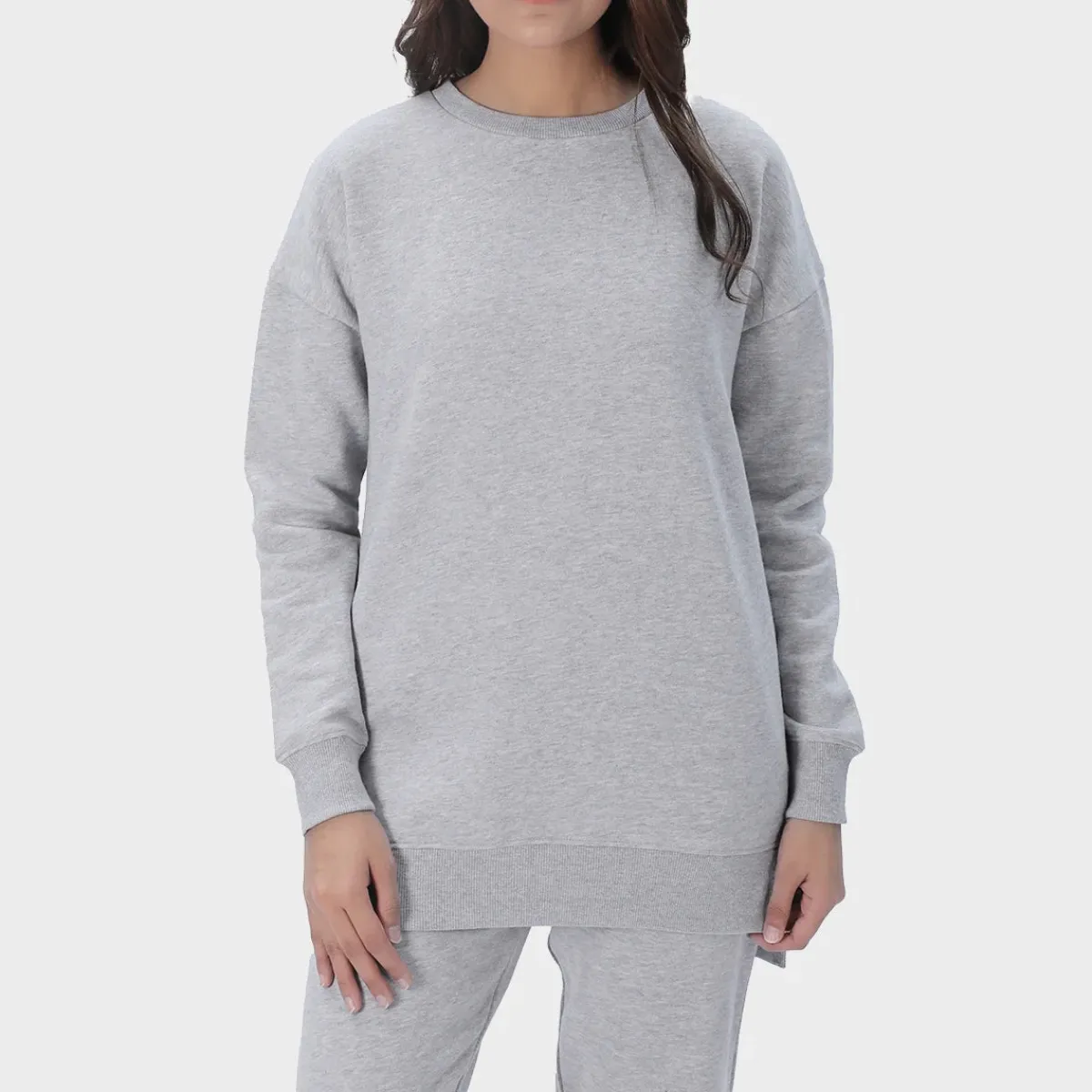 New Ladies Grey Sweatshirt Women Hoodies & Sweatshirts