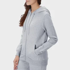 Best Ladies Grey Zip Hoodie Women Hoodies & Sweatshirts