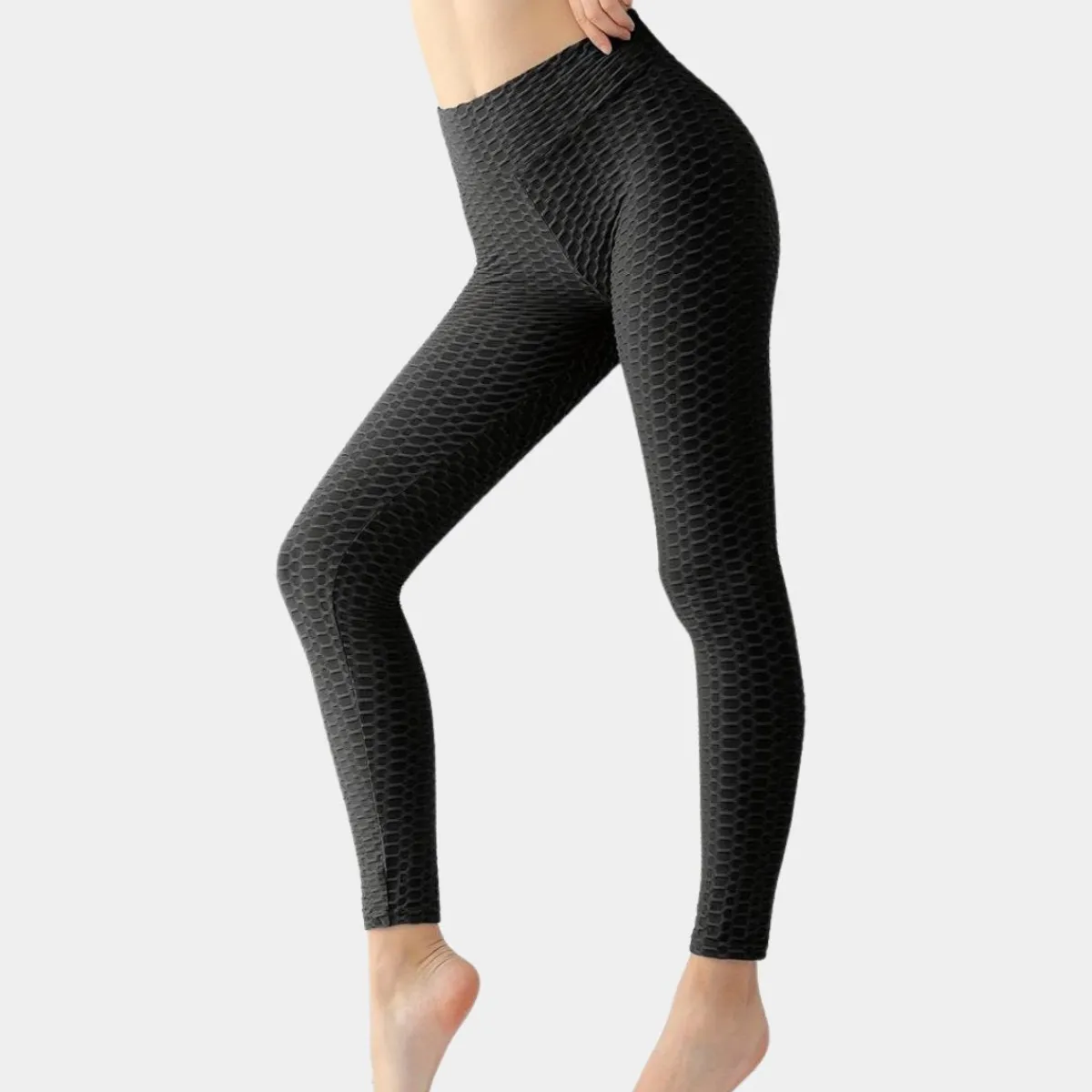 Best Ladies Honeycomb Ruched Leggings Women Activewear | Joggers & Leggings