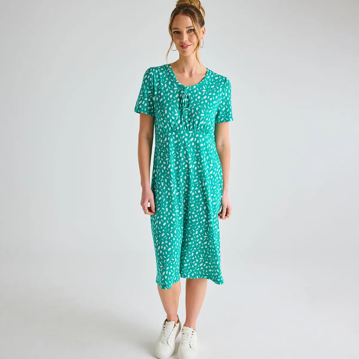Best Ladies Jade Tie Scoop Neck Dress Women Dresses | Dresses