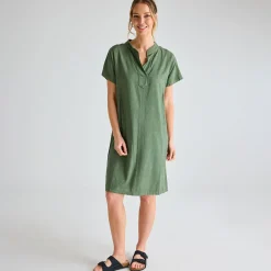 Discount Ladies Linen Pocket Dress Women Linen | Dresses