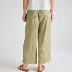 New Ladies Plisse 3/4 Trouser Women Plissé | Plissé