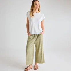 New Ladies Plisse 3/4 Trouser Women Plissé | Plissé