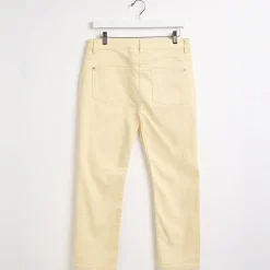 Sale Ladies Lemon Colour Crop Jean Women Jeans
