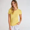 Outlet Ladies Lemon Drop Crew Neck T-Shirt Women Basics | T-Shirts