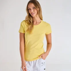 Outlet Ladies Lemon Drop Crew Neck T-Shirt Women Basics | T-Shirts