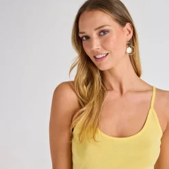 Hot Ladies Lemon Drop Strappy Vest Women Basics | Vests