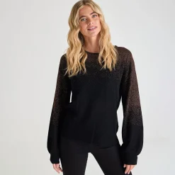 New Ladies Lurex Jumper Women Knitwear | Knitwear
