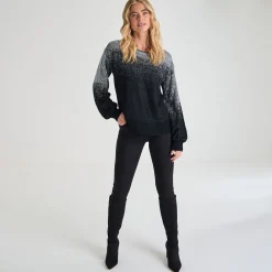 Fashion Ladies Lurex Jumper Women Knitwear | Knitwear