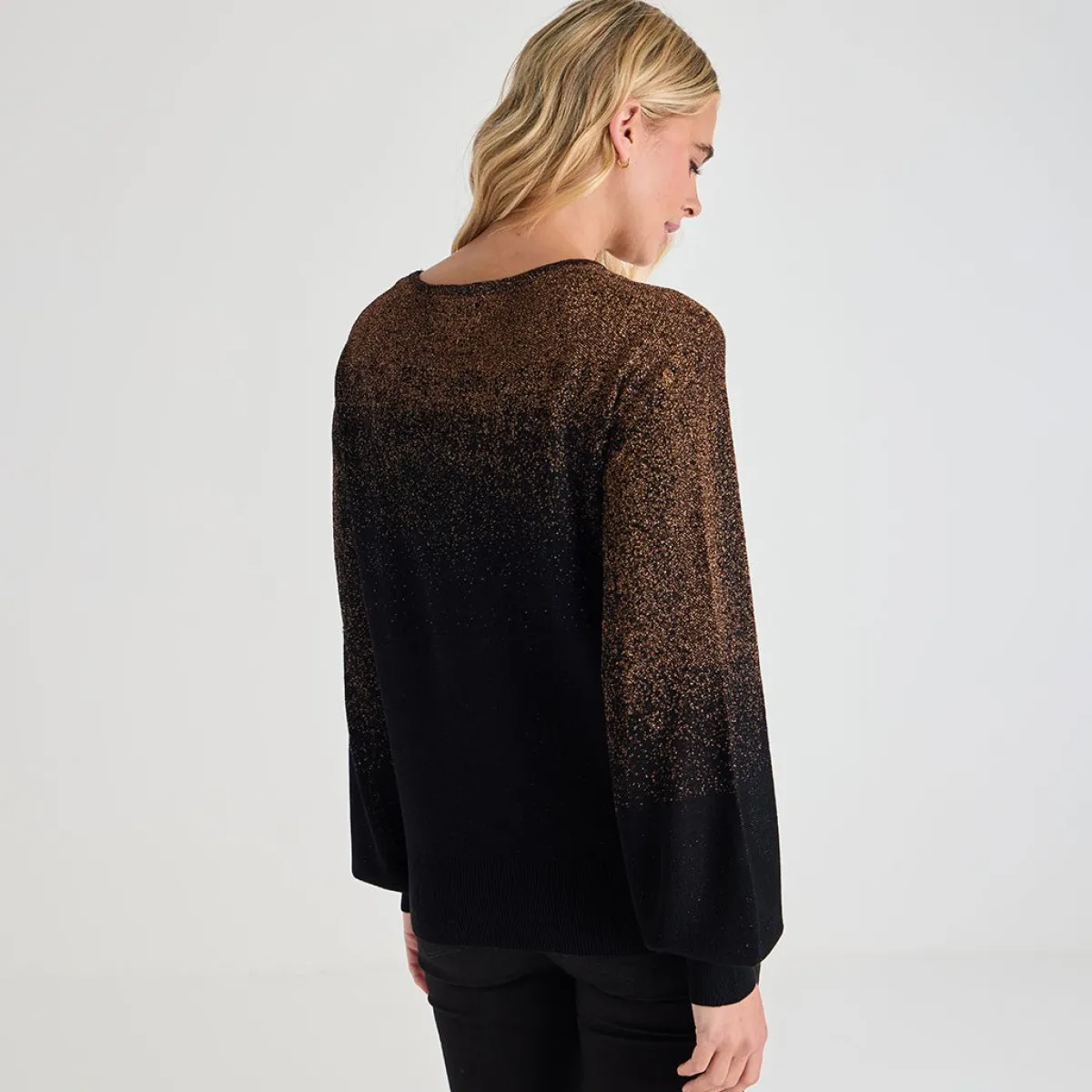 New Ladies Lurex Jumper Women Knitwear | Knitwear
