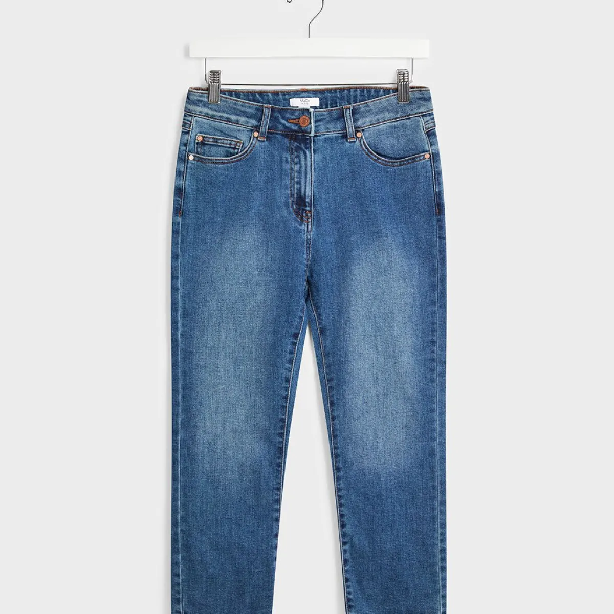 Discount Ladies Mid Wash Crop Petite Jean Women Jeans