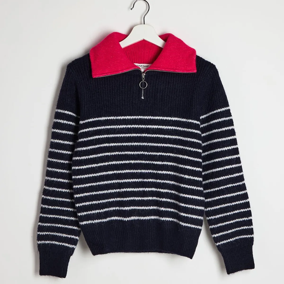 Outlet Ladies Naf Naf 1/4 Zip Jumper Women Hoodies & Sweatshirts