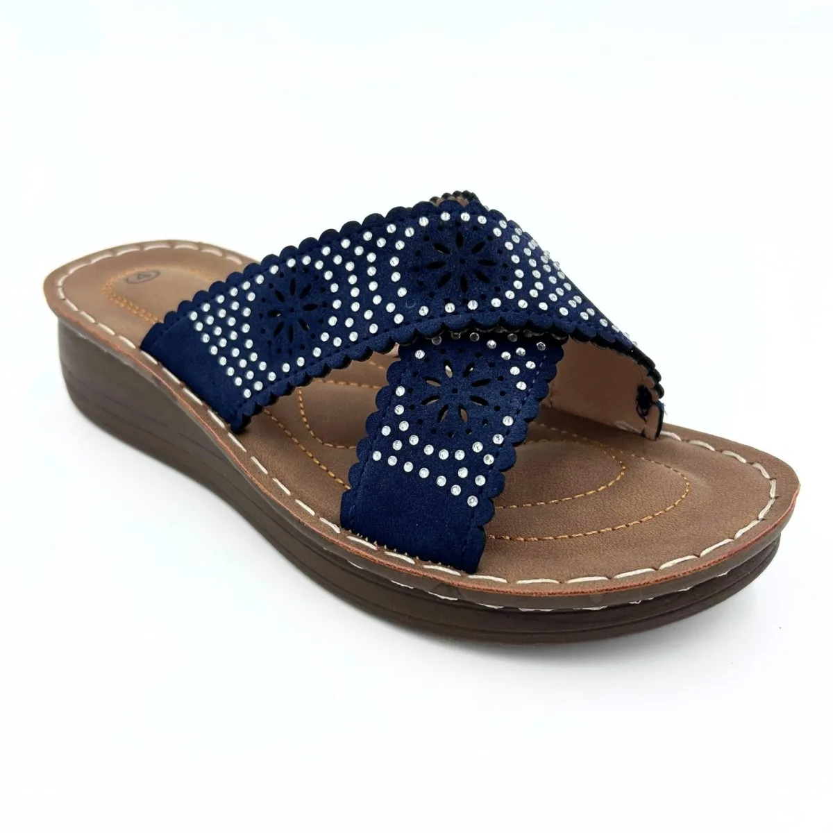 New Ladies Diamonte Mule Women Footwear