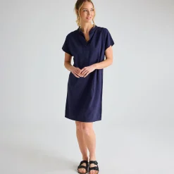 Online Ladies Linen Pocket Dress Women Linen | Dresses