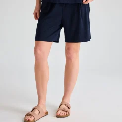New Ladies Plisse Ribbed Shorts Women Plissé | Plissé