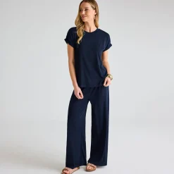 Discount Ladies Plisse Ribbed Trouser Women Plissé | Plissé