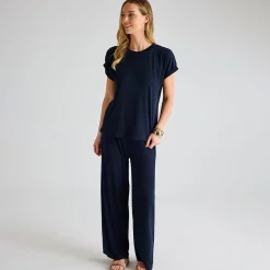 Discount Ladies Plisse Ribbed Trouser Women Plissé | Plissé