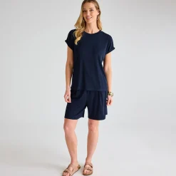 Hot Ladies Ribbed Plisse Top Women Plissé | Plissé