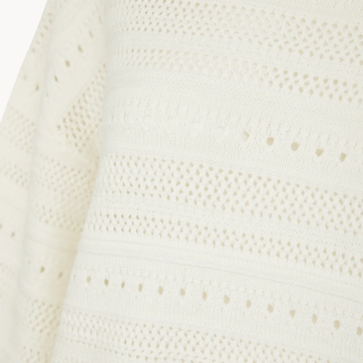 Outlet Ladies Off White 3/4 Sleeve Jumper Women Knitwear | Knitwear