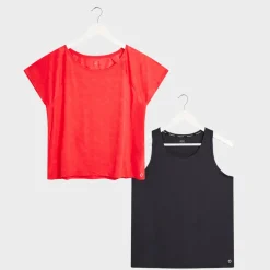 Sale Ladies 2in1 Gym Top Women Tops