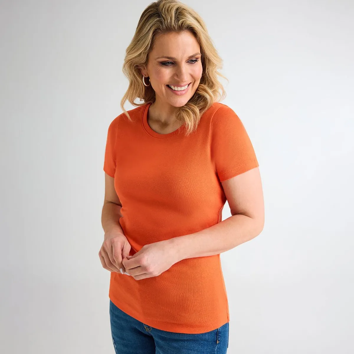 Outlet Ladies ade Crew Neck T-Shirt Women Basics | T-Shirts