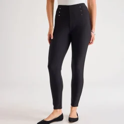 Discount Ladies Ponte Studded Trousers Women Trousers