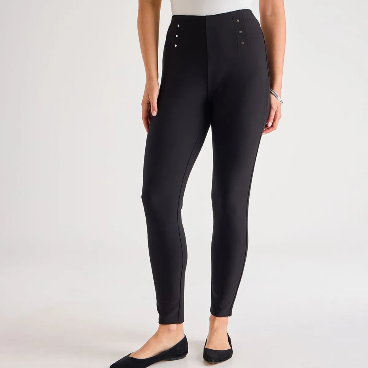 Discount Ladies Ponte Studded Trousers Women Trousers