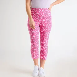 New Ladies Printed Bengaline Trousers Women Trousers | Bengaline
