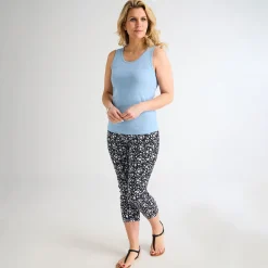 Clearance Ladies Printed Bengaline Trousers Women Bengaline | Trousers