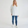 Fashion Ladies Ribbed Eyelash Batwing Jumper Women Knitwear | Knitwear