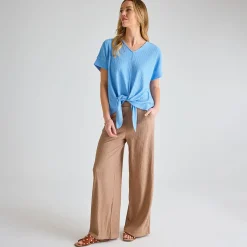 Fashion Ladies Stone Plisse Trouser Women Plissé | Plissé