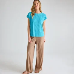 Fashion Ladies Stone Plisse Trouser Women Plissé | Plissé