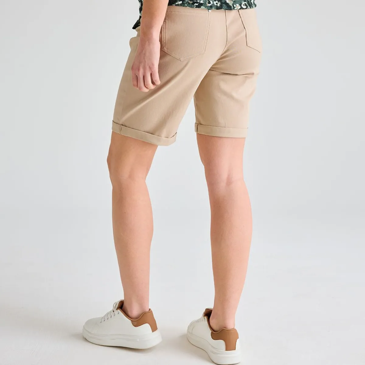 Outlet Ladies Stone Turn Up Short Women Shorts