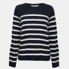Outlet Ladies Striped Cable Knitted Jumper Women Hoodies & Sweatshirts