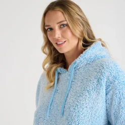 Fashion Ladies Tipped Hooded Fleece Women Hoodies & Sweatshirts