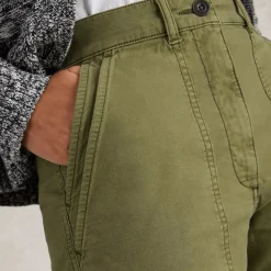 Hot Ladies White Stuff Khaki Chino Trouser Women Trousers