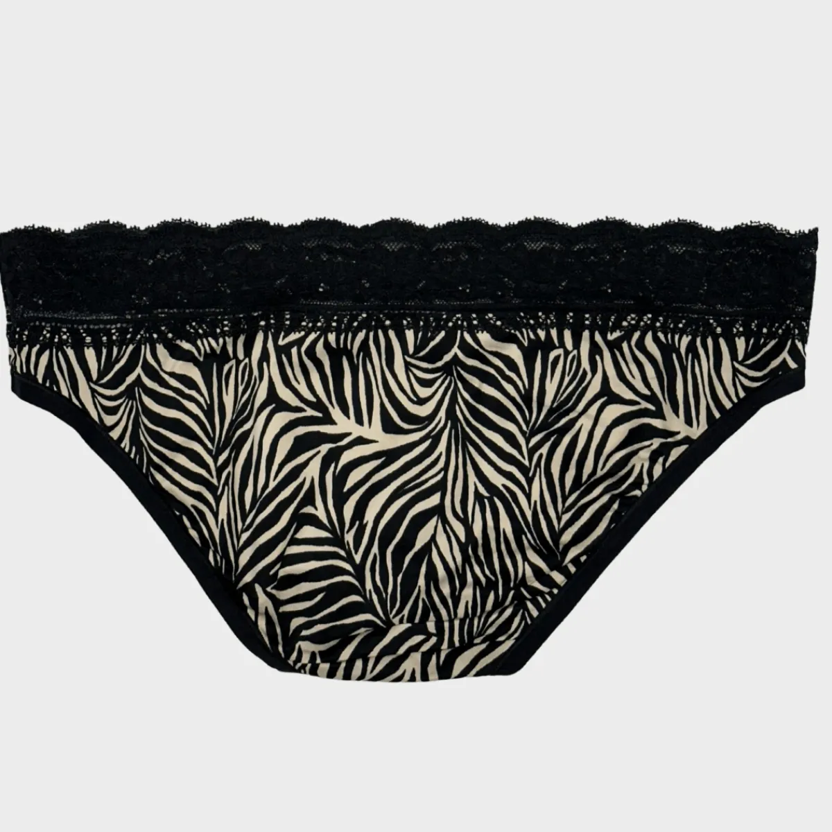 New Ladies Zebra Lace Brief Women Underwear