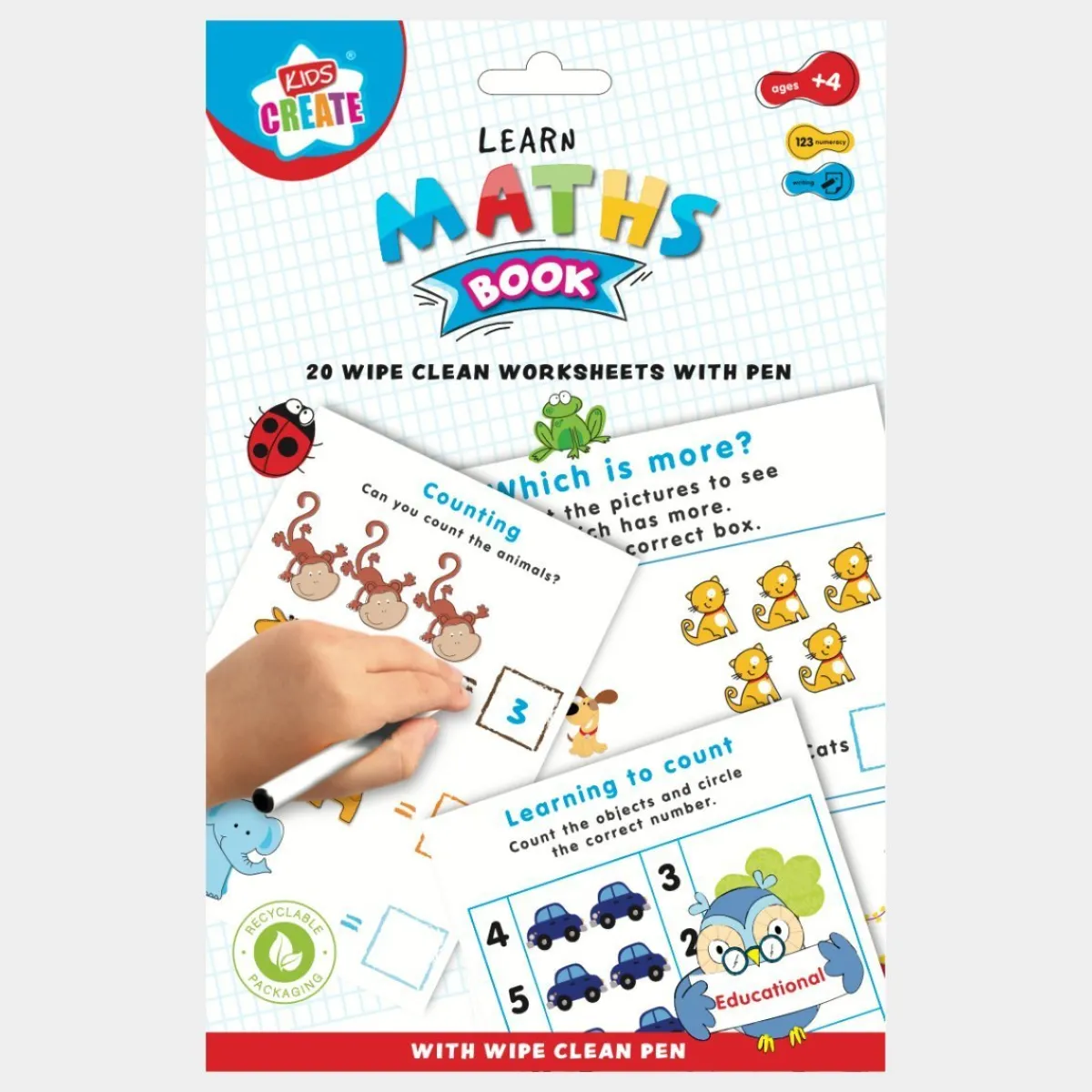 Outlet Learn Maths Wipe Clean Arts & Crafts