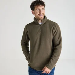 Outlet Mens 1/4 Zip Fleece Knitwear
