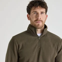 Outlet Mens 1/4 Zip Fleece Knitwear