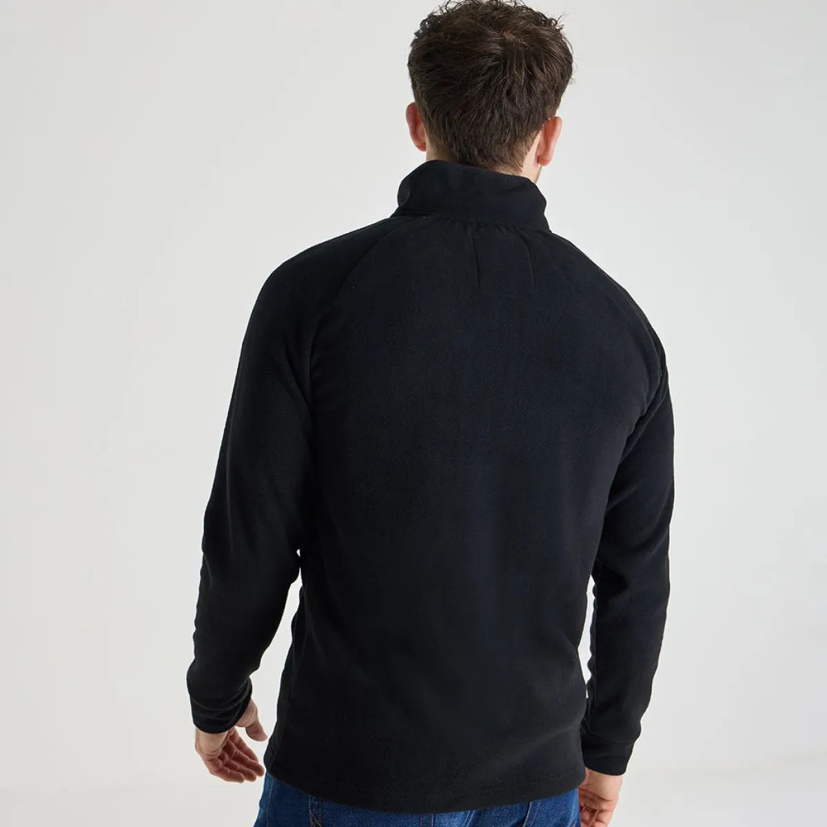Outlet Mens 1/4 Zip Quilted Fleece Knitwear