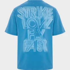 Online Mens Blue Printed T-shirt T-Shirts & Polos