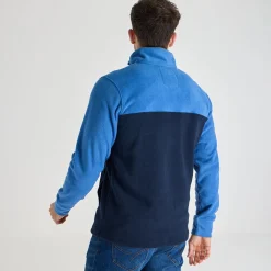 Online Mens Contrast 1/4 Zip Fleece Knitwear