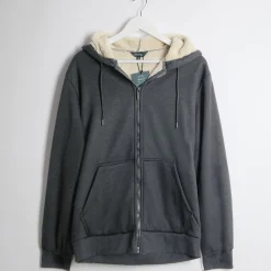 Sale Mens Fur Lined Zipper Sweatshirts & Hoodies