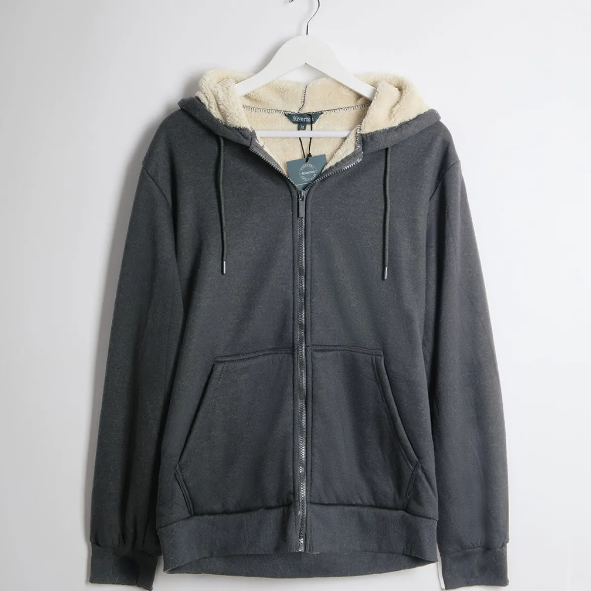 Sale Mens Fur Lined Zipper Sweatshirts & Hoodies