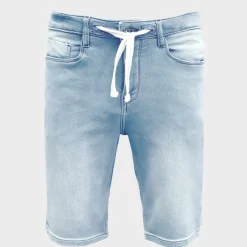 Clearance Men`s Light Blue Denim Shorts Shorts